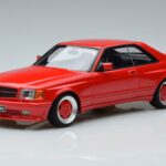 Mercedes 560 SEC W126 Widebody Punane Otto 1:18