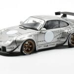 Porsche 911 993 RWB Silver Phantom Aasia Eriväljaanne GT Spirit 1:18