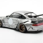 Porsche 911 993 RWB Silver Phantom Aasia Eriväljaanne GT Spirit 1:18