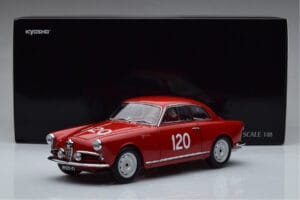 Alfa Romeo Giulietta SV #120 Mille Miglia 1956 Kyosho 1:18 08957A Metall - pilt 9/9