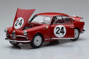 Alfa Romeo Giulietta SV #24 Targa Florio 1958 Kyosho 1:18 08957B Metall - pilt 2/9