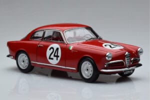Alfa Romeo Giulietta SV #24 Targa Florio 1958 Kyosho 1:18 08957B Metall - pilt 5/9