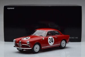 Alfa Romeo Giulietta SV #24 Targa Florio 1958 Kyosho 1:18 08957B Metall - pilt 9/9
