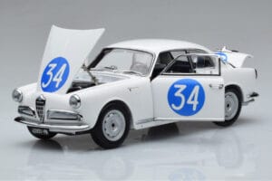 Alfa Romeo Giulietta SV #34 Targa Florio 1960 Kyosho 1:18 08957C Metall - pilt 2/9