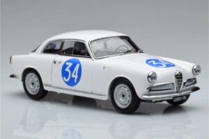 Alfa Romeo Giulietta SV #34 Targa Florio 1960 Kyosho 1:18 08957C Metall - pilt 5/9