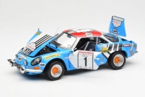 Alpine A110 1600S #1 Nicolas / Vial Winner Tour de Corse 1973 Kyosho 1:18 08485A Metall - pilt 2/8
