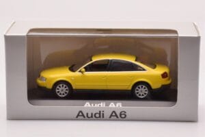 Audi A6 C5 Kollane Minichamps 1:43 IND47004 Metall - pilt 4/4