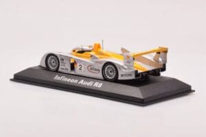 Audi R8 Infineon #2 Winner ALMS Petit Le Mans 2002 Minichamps 1:43 400021382 Metall - pilt 3/4