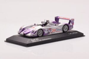 Audi R8 LMP900 #28 F. Biela / P. Kaffer / A. McNish 12 Hours of Sebring Winner 2004 Minichamps 1:43 4000412328 Metall - pilt 2/4