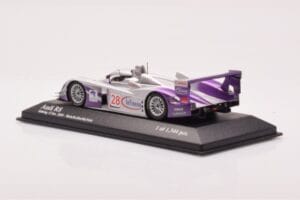 Audi R8 LMP900 #28 F. Biela / P. Kaffer / A. McNish 12 Hours of Sebring Winner 2004 Minichamps 1:43 4000412328 Metall - pilt 3/4
