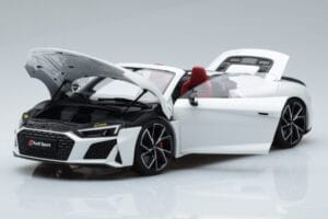 Audi R8 Spyder Performance Valge Kengfai 1:18 VAKF-0351 Metall - pilt 2/11
