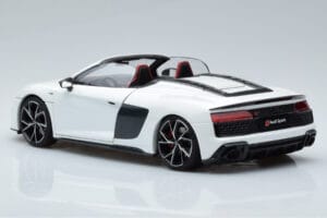 Audi R8 Spyder Performance Valge Kengfai 1:18 VAKF-0351 Metall - pilt 8/11