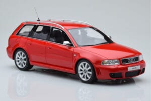 Audi RS4 B5 Avant Punane Otto 1:18 OT1026B Vaik - pilt 4/6