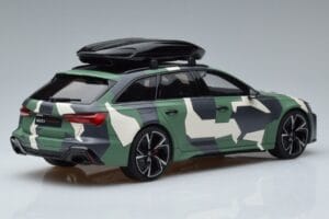 Audi RS6 C8 Avant Kamuflaaž With Roof Top Asia Edition GT Spirit 1:18 CLDC014 Vaik - pilt 2/6