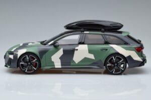 Audi RS6 C8 Avant Kamuflaaž With Roof Top Asia Edition GT Spirit 1:18 CLDC014 Vaik - pilt 3/6