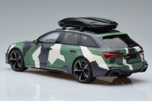 Audi RS6 C8 Avant Kamuflaaž With Roof Top Asia Edition GT Spirit 1:18 CLDC014 Vaik - pilt 5/6