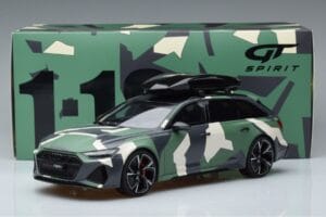 Audi RS6 C8 Avant Kamuflaaž With Roof Top Asia Edition GT Spirit 1:18 CLDC014 Vaik - pilt 6/6