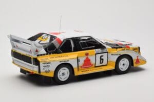 Audi Sport Quattro S1 E2 #6 H. Mikkola / A. Hertz Rally 1000 Lakes 1985 IXO 1:18 18RMC161B Metall - pilt 2/6