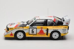 Audi Sport Quattro S1 E2 #6 H. Mikkola / A. Hertz Rally 1000 Lakes 1985 IXO 1:18 18RMC161B Metall - pilt 3/6