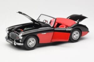 Austin-Healey 3000 Mk I Spider Must Punane Kyosho 1:18 08141KR Metall - pilt 2/8