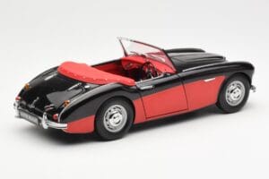 Austin-Healey 3000 Mk I Spider Must Punane Kyosho 1:18 08141KR Metall - pilt 3/8