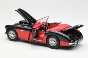 Austin-Healey 3000 Mk I Spider Must Punane Kyosho 1:18 08141KR Metall - pilt 5/8