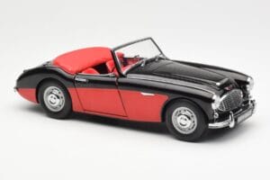 Austin-Healey 3000 Mk I Spider Must Punane Kyosho 1:18 08141KR Metall - pilt 6/8