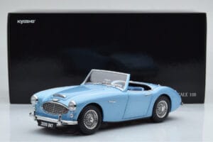 Austin-Healey 3000 Mk1 BN7 Sinine Kyosho 1:18 08149HBL Metall - pilt 8/8