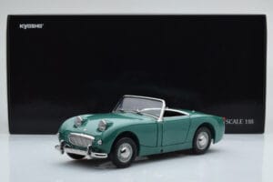 Austin-Healey Sprite Roheline Kyosho 1:18 08953LG Metall - pilt 8/8