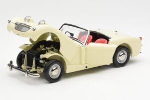Austin-Healey Sprite Mk I Open Old English Valge Kyosho 1:18 08953EW Metall - pilt 2/8