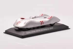 Auto Union Stromlinie #31 AVUS 1937 Hõbe Minichamps 1:43 5030900503 Metall - pilt 2/4
