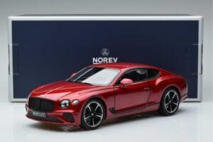 Bentley Continental GT Candy Punane Norev 1:18 182788 Metall - pilt 7/7