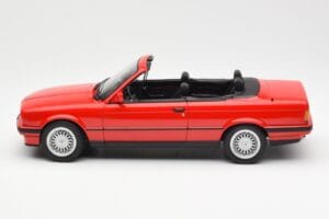 BMW 318i E30 Kabriolett Punane Norev 1:18 183210 Metall - pilt 3/6