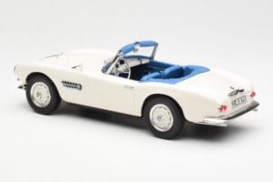 BMW 507 Roadster Valge Norev 1:18 183232 Metall - pilt 5/6