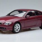 BMW 645Ci E63 Tumepunane Kyosho 1:18 08701CR Metall