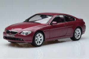 BMW 645Ci E63 Tumepunane Kyosho 1:18 08701CR Metall