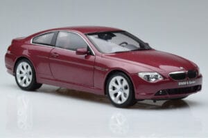 BMW 645Ci E63 Tumepunane Kyosho 1:18 08701CR Metall - pilt 5/7
