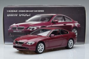 BMW 645Ci E63 Tumepunane Kyosho 1:18 08701CR Metall - pilt 7/7