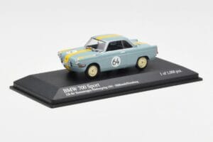 BMW 700 Sport #64 Hulbusch / Stausberg 12 Hours of Nurburgring 1961 Minichamps 1:43 400612364 Metall - pilt 2/4
