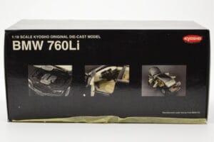 BMW 760Li E66 Must Kyosho 1:18 08572BK Metall - pilt 8/9