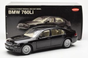 BMW 760Li E66 Must Kyosho 1:18 08572BK Metall - pilt 9/9