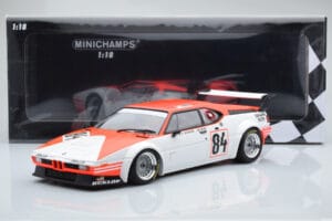 BMW M1 Equipe Dominique Lacaud #84 H. Stuck / Burger / D. Lacaud 24 Hours of Le Mans 1980 Minichamps 1:18 155802984 Metall - pilt 6/6