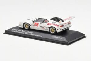 BMW M1 IMSA #25 Red Lobster Cowart / Miller LA Times Grand Prix Winner 1981 Minichamps 1:43 430812525 Metall - pilt 3/4