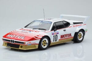 BMW M1 Motul #10 B. Darniche / A. Mahe Rally Tour de Corse 1982 IXO 1:18