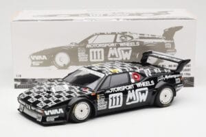BMW M1 #111 Team MK Motorsport J-L. Witmeur / Krankenberg / Libert 24 Hours of Le Mans 1986 Minichamps 1:18 180862911 Metall - pilt 8/8