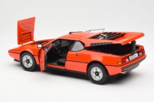 BMW M1 Oranž Metallik Norev 1:18 183222 Metall - pilt 5/8