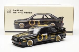 BMW M3 E30 #3 J. Richards Austrian Airlines ATCC 1987 AUTOart 1:18 88745 Metall - pilt 8/8