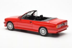 BMW M3 E30 Kabriolett Punane Otto 1:18 OT077 Vaik - pilt 5/6