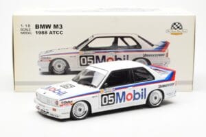 BMW M3 E30 #5 P. Brock Mobil ATCC 1988 AUTOart 1:18 88845 Metall - pilt 8/8