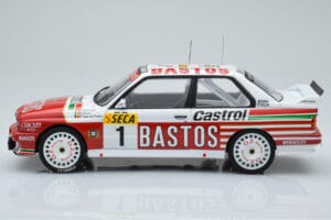 BMW M3 E30 Bastos #1 R. Ravaglia / E. Pirro / E. Van de Poele 24 Hours of Spa 1991 IXO 1:18 18RMC081A Metall - pilt 3/6